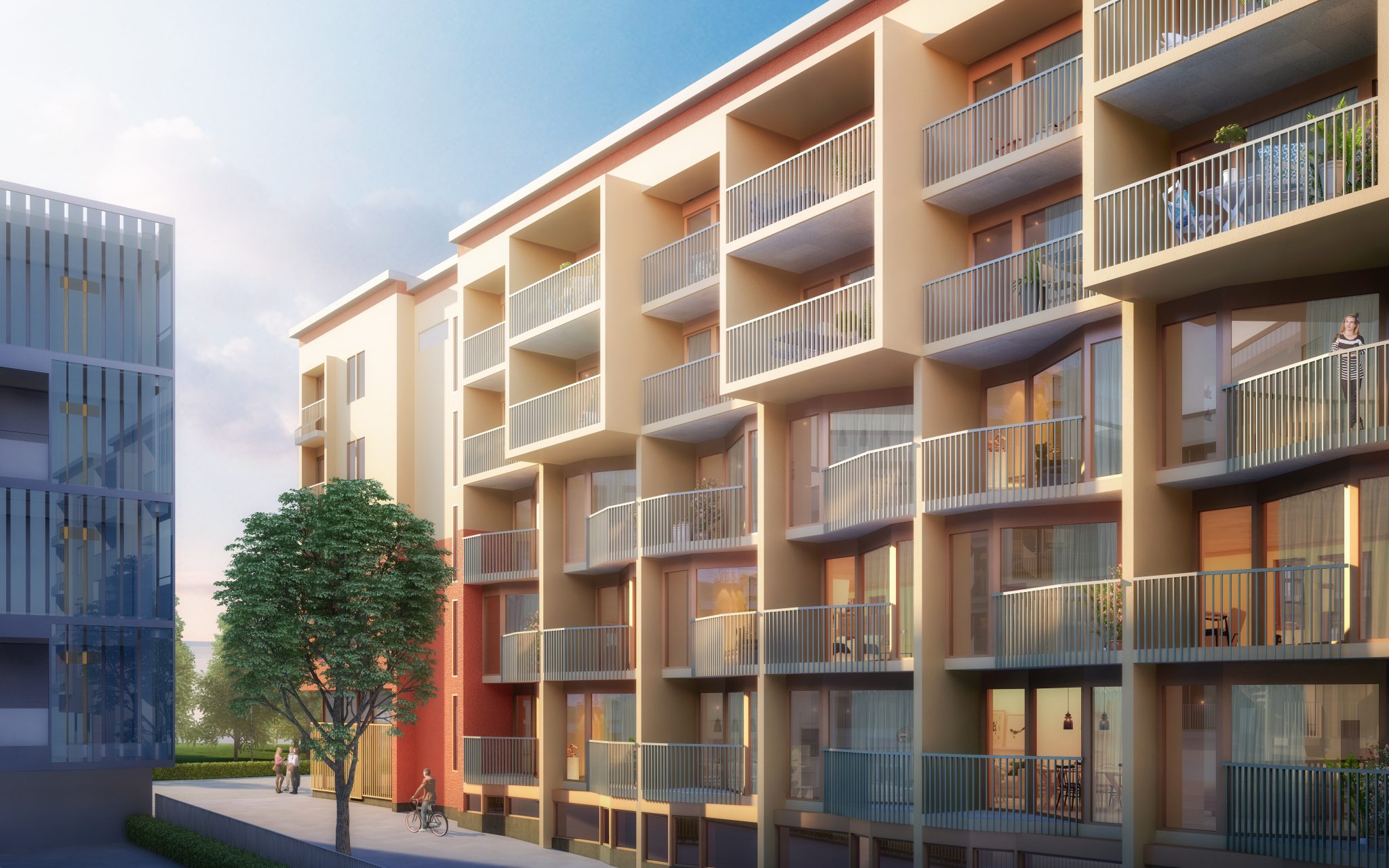 Nytt flerbostadshus i Upplands Väsby av Rex Arkitektbyrå