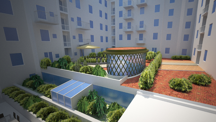Trapphus och ljuslanternin, projekt vid Nytorget av Rex Arkitektbyrå