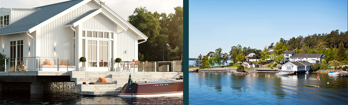 Nytt bostadsområde vid havet nära Stockholm, av Rex Arkitektbyrå