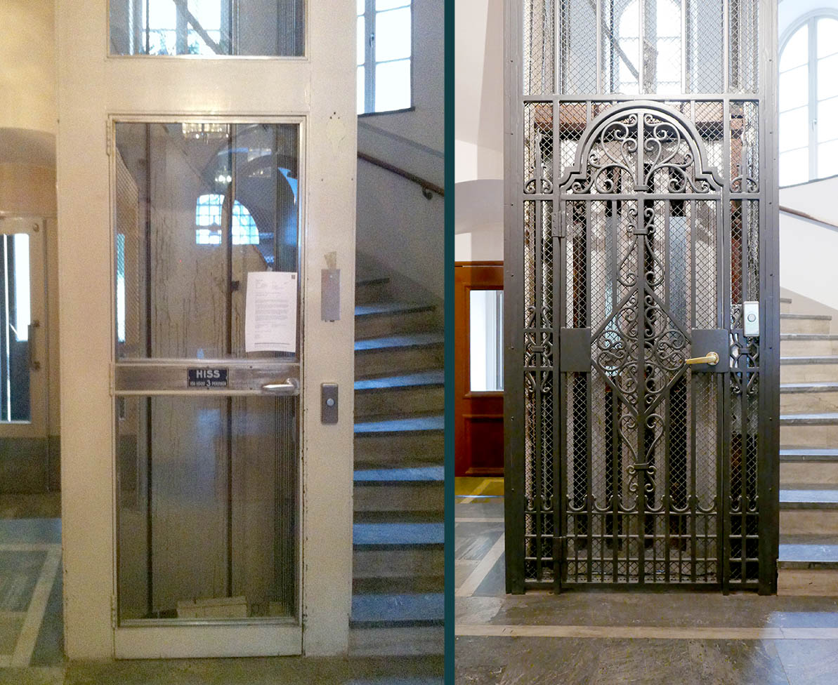 Armaturer av Rex Arkitektbyrå i samarbete med Örsjö belysning till entré och trapphusprojektet Malmgatan