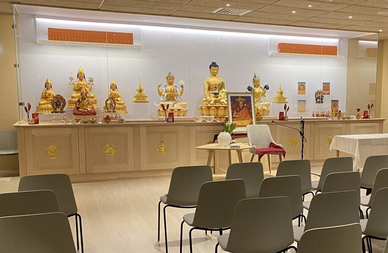 Olle Rex var djupt engagerad i färdigställandet av det nya Meditationscentret Kadampa