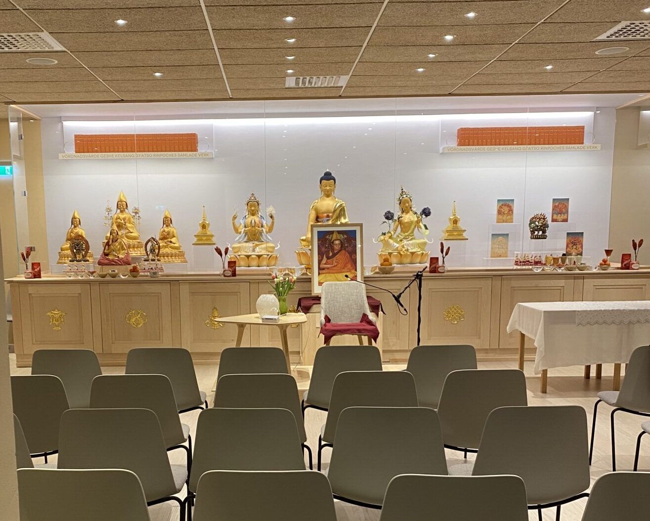 Meditationssal i Kadampa meditationscenter